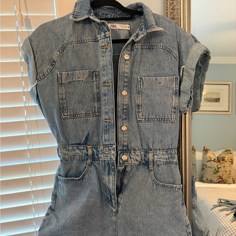 Zara Light Wash Denim Jacket